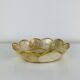 Shell and brass flower catchall, vintage.