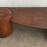 Corten steel coffee table