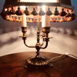 Large bronze hot water bottle lamp height 50 cm