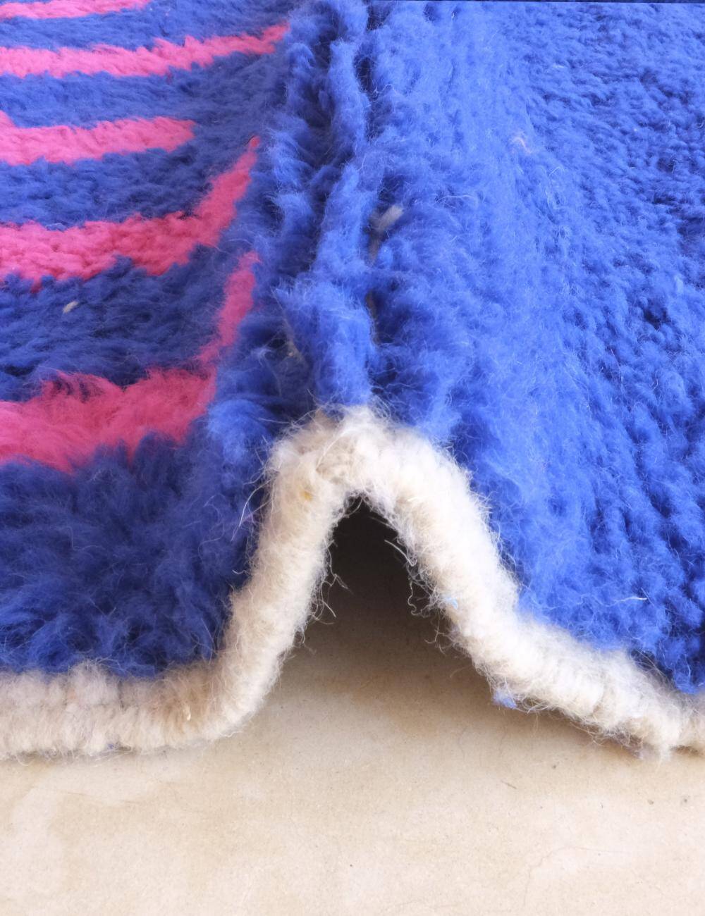 Tapis Moderne Bleu et rose - 238 x 133 cm