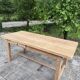 Table de ferme rénové 180cm double tiroir