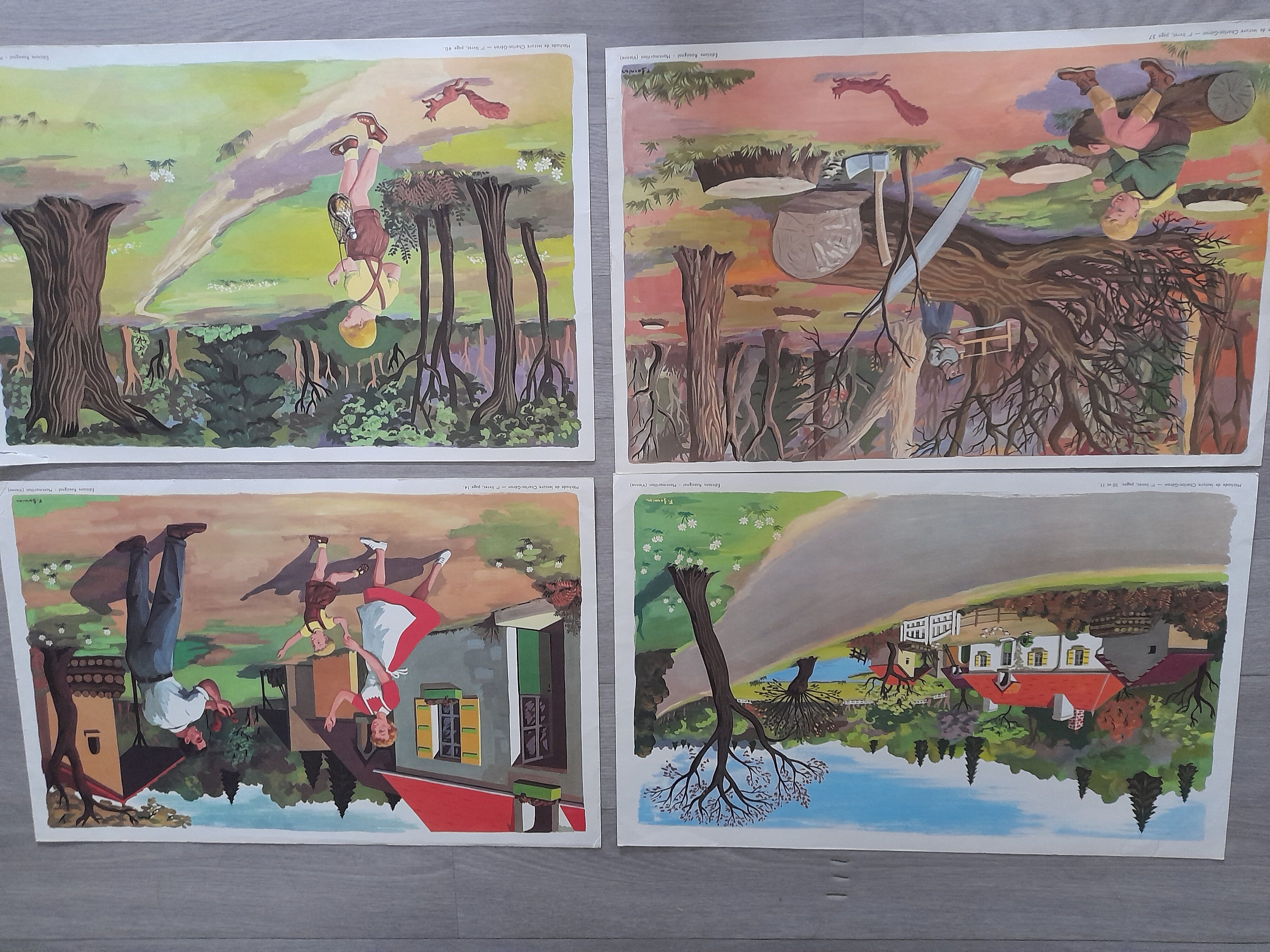 Rossignol frame set and 12 posters