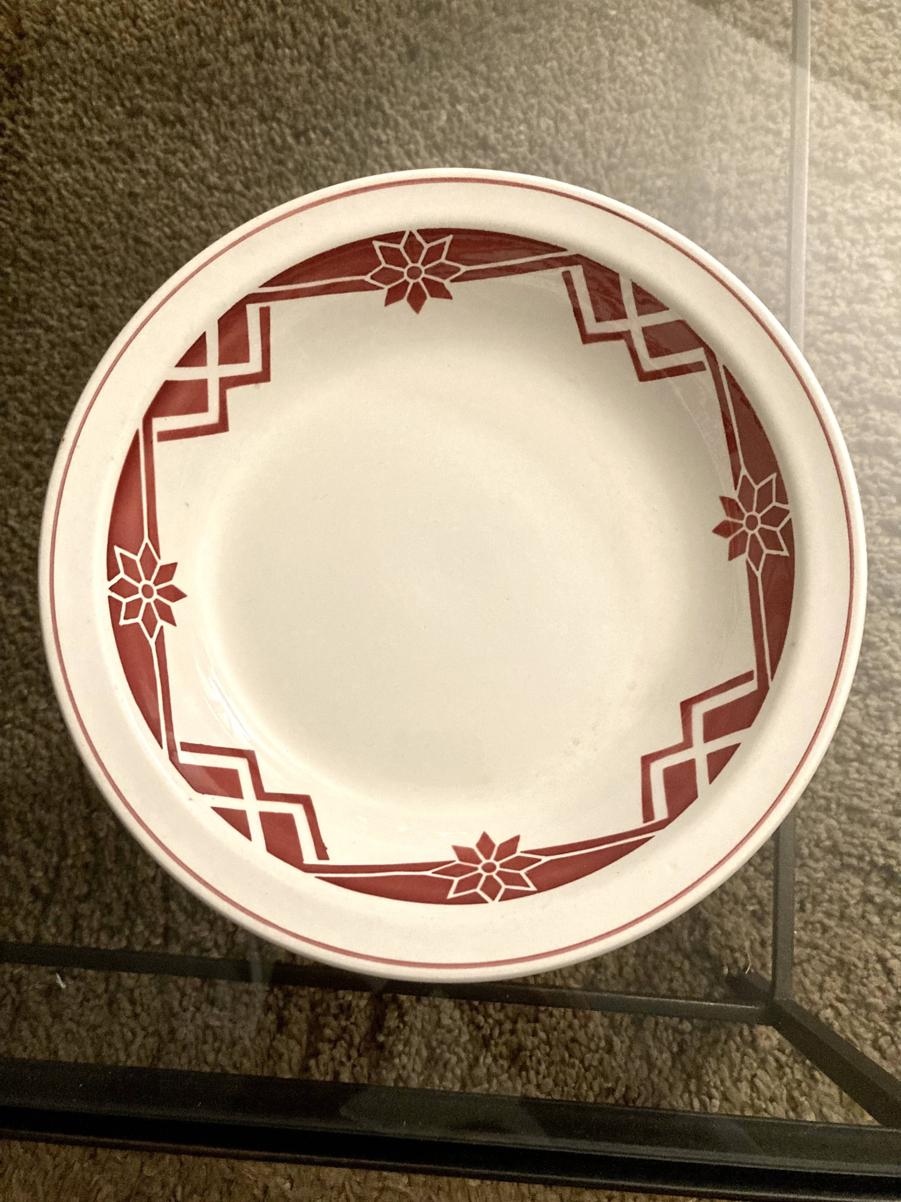 Hollow dish Digoin Sarreguemines model Coppelia