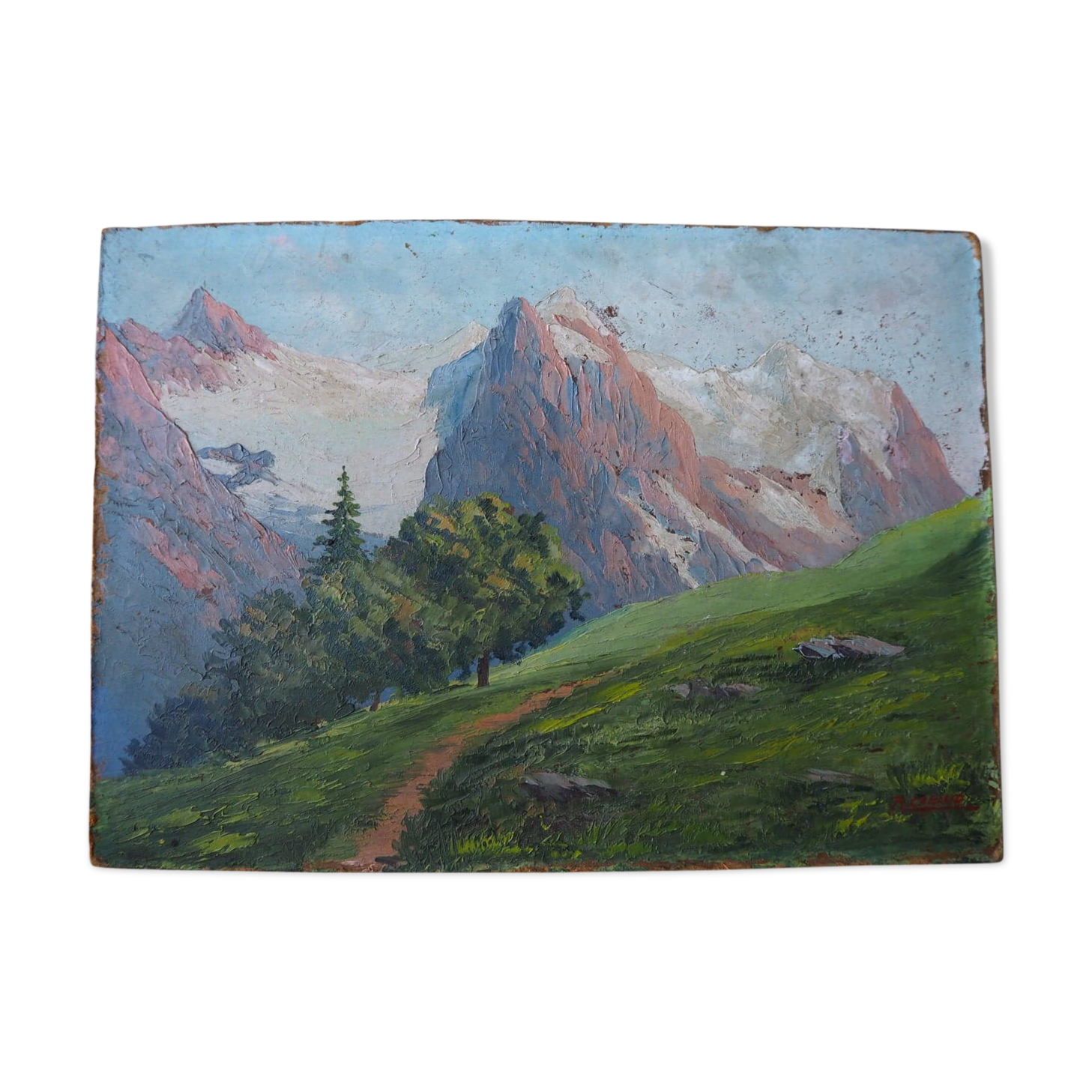 Mountain landscape painting
