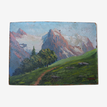 Mountain landscape painting