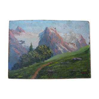 Mountain landscape painting