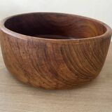 Vintage teak coupe salad bowl