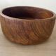 Vintage teak coupe salad bowl