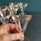 Ensemble de six verres français vintage à liqueur