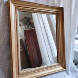 Gold rectangular mirror