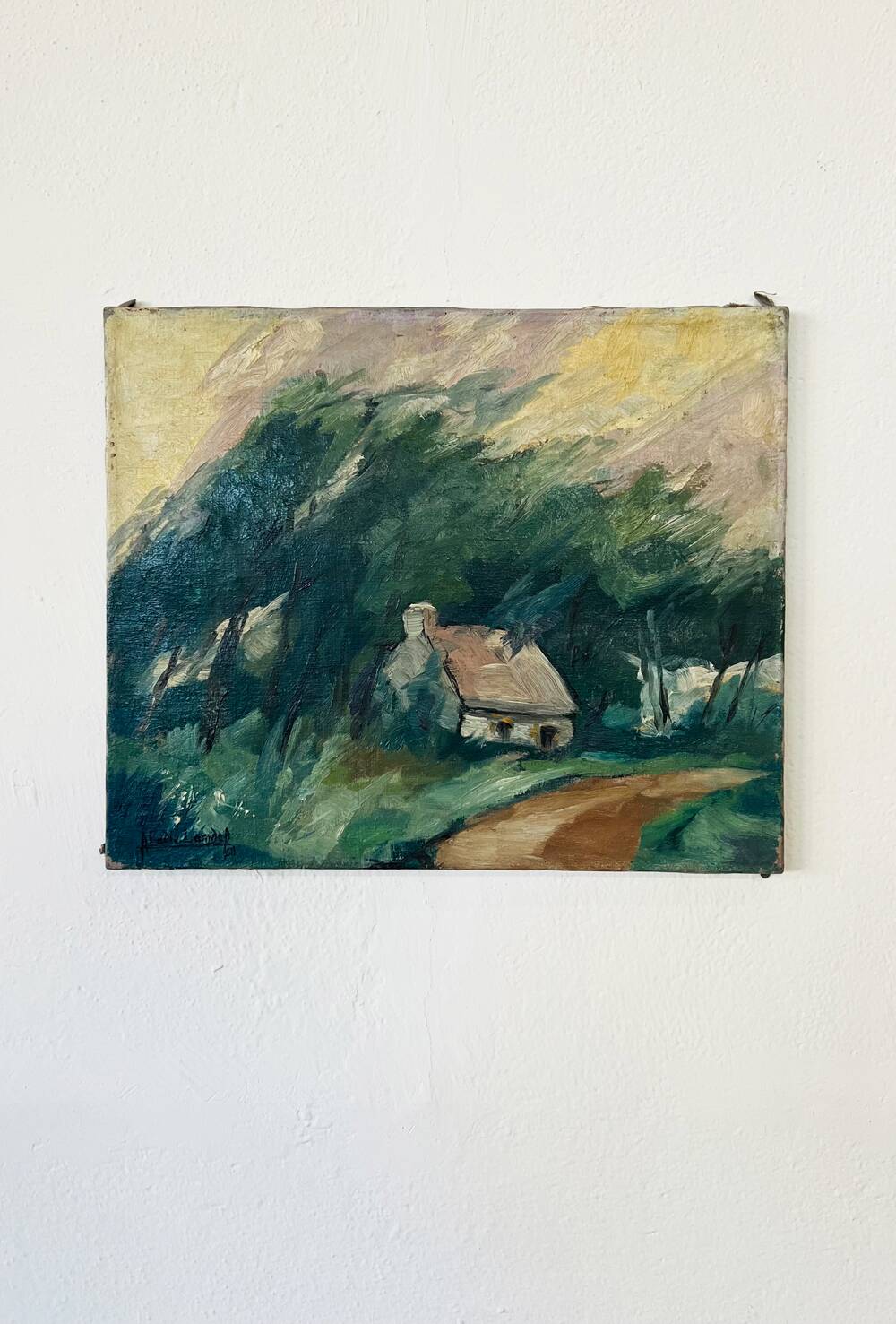 Painting "The house in the middle of the forest"