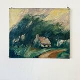 Painting "The house in the middle of the forest"