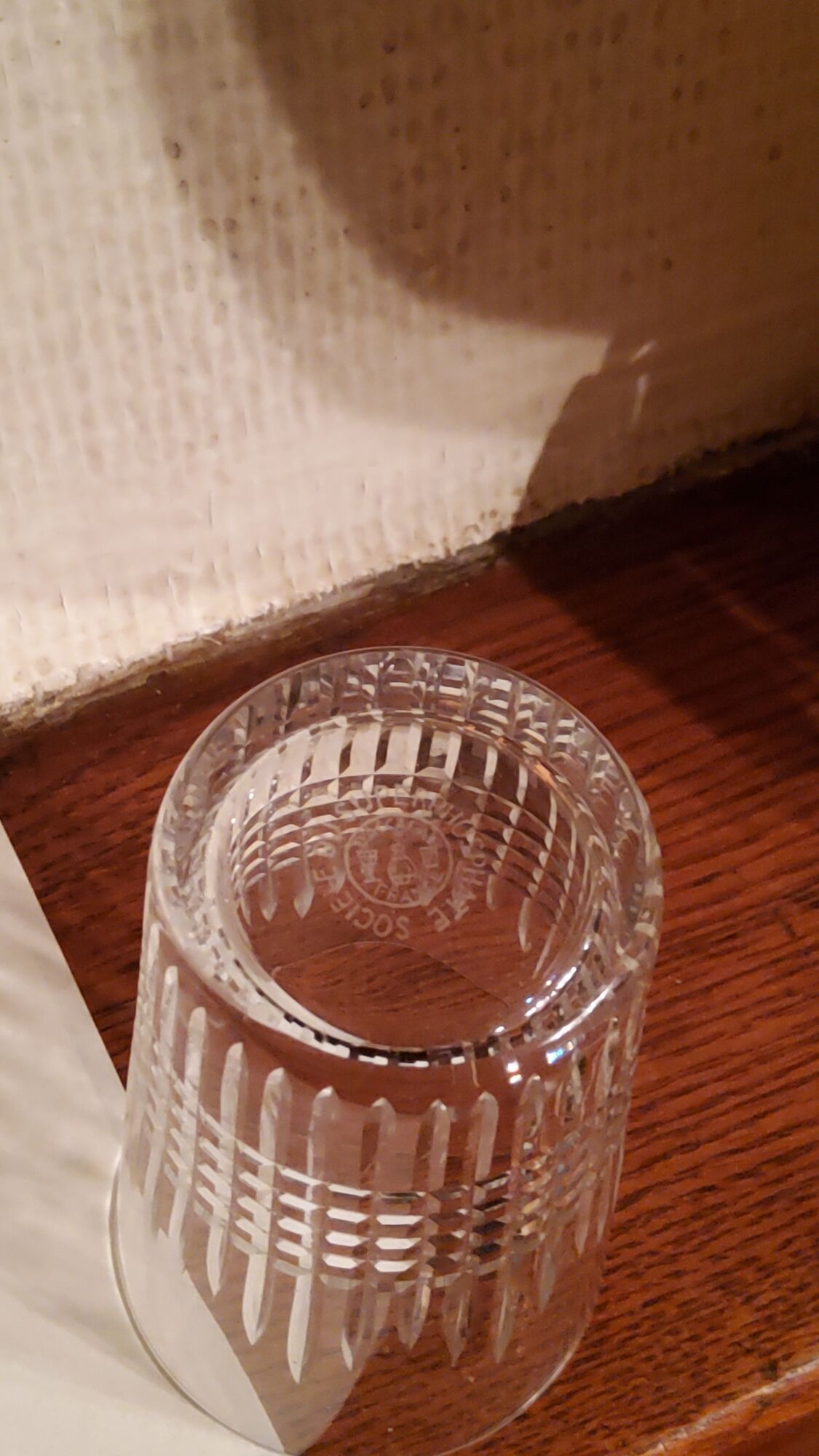Set of 5 crystal glasses of Baccarat model Nancy