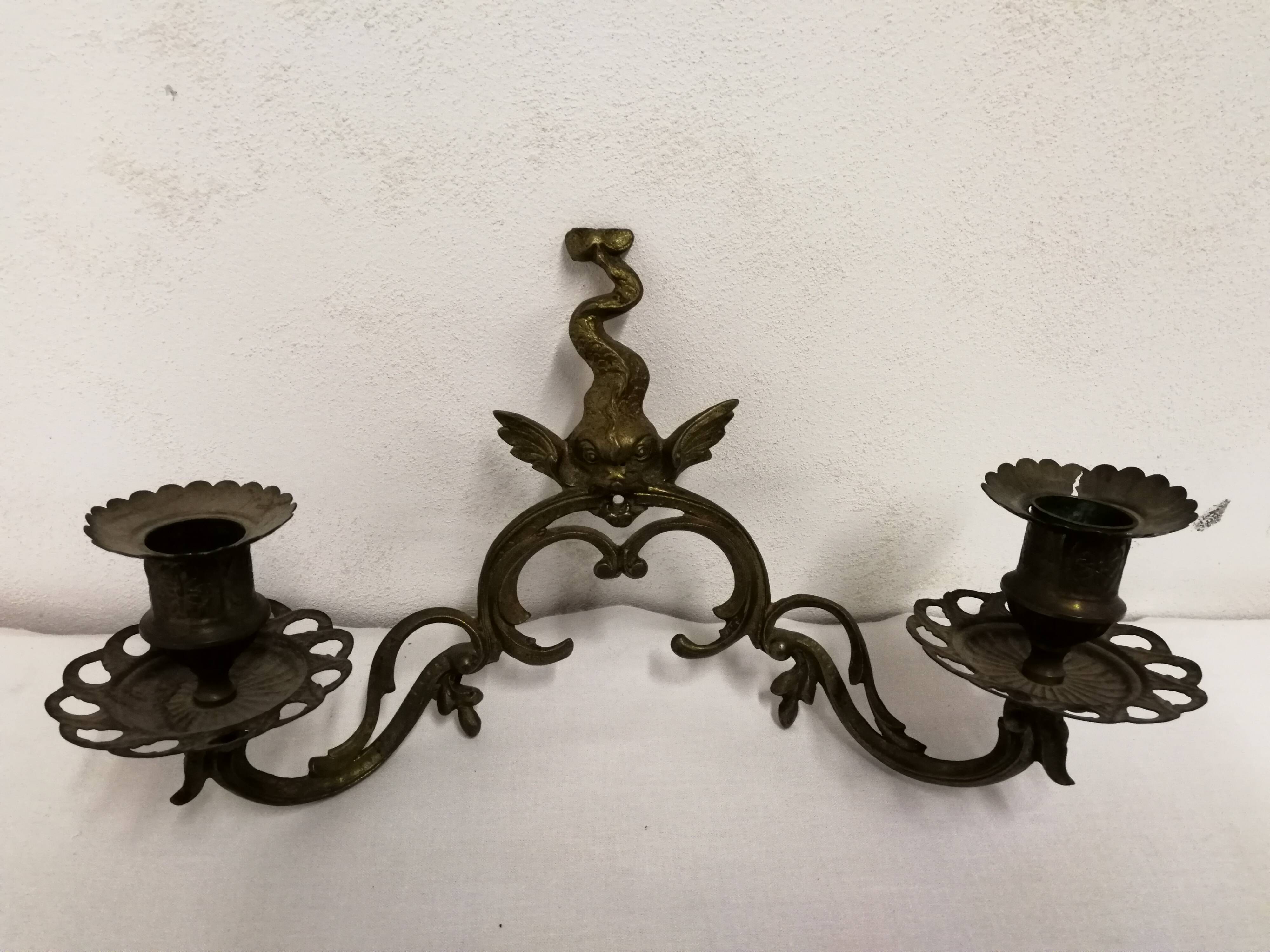 Appliques Bougeoirs En Bronze