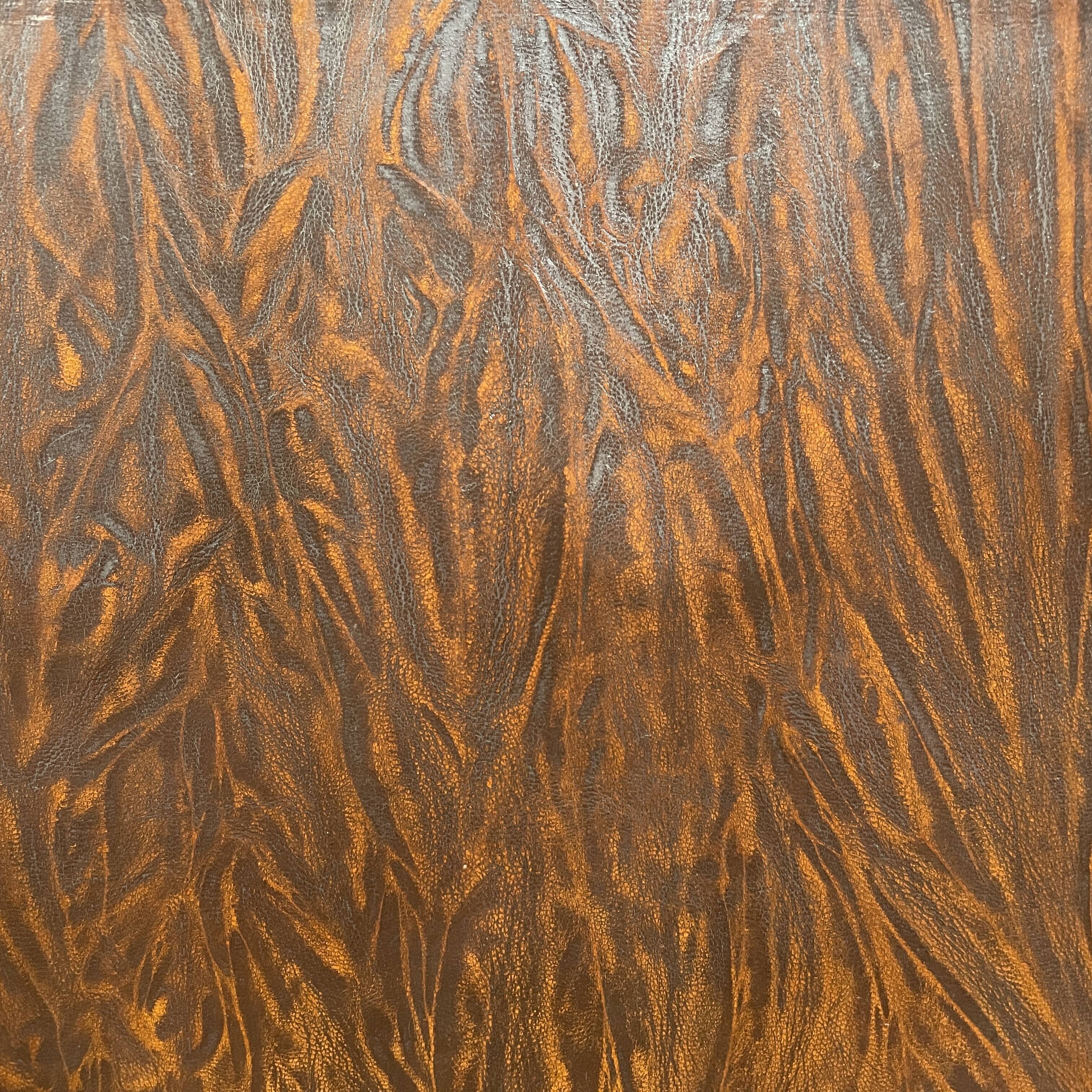 Leather art deco club chair from france, early 1900