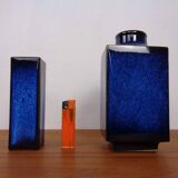 Blue Japanese ceramic vases, 1960s, set of 2