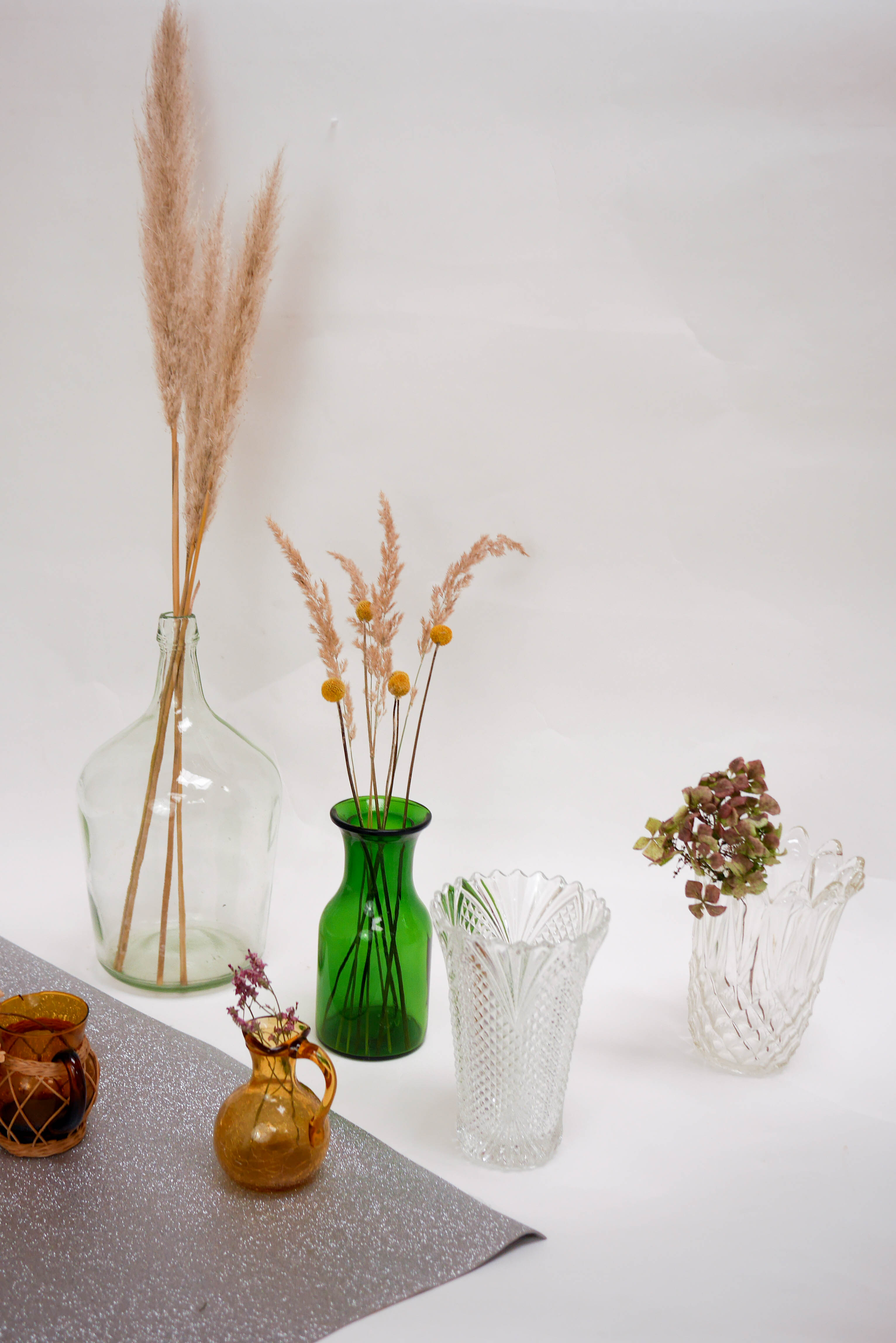 Pot en verre craquelé