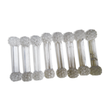 Set of 8 crystal knife holders
