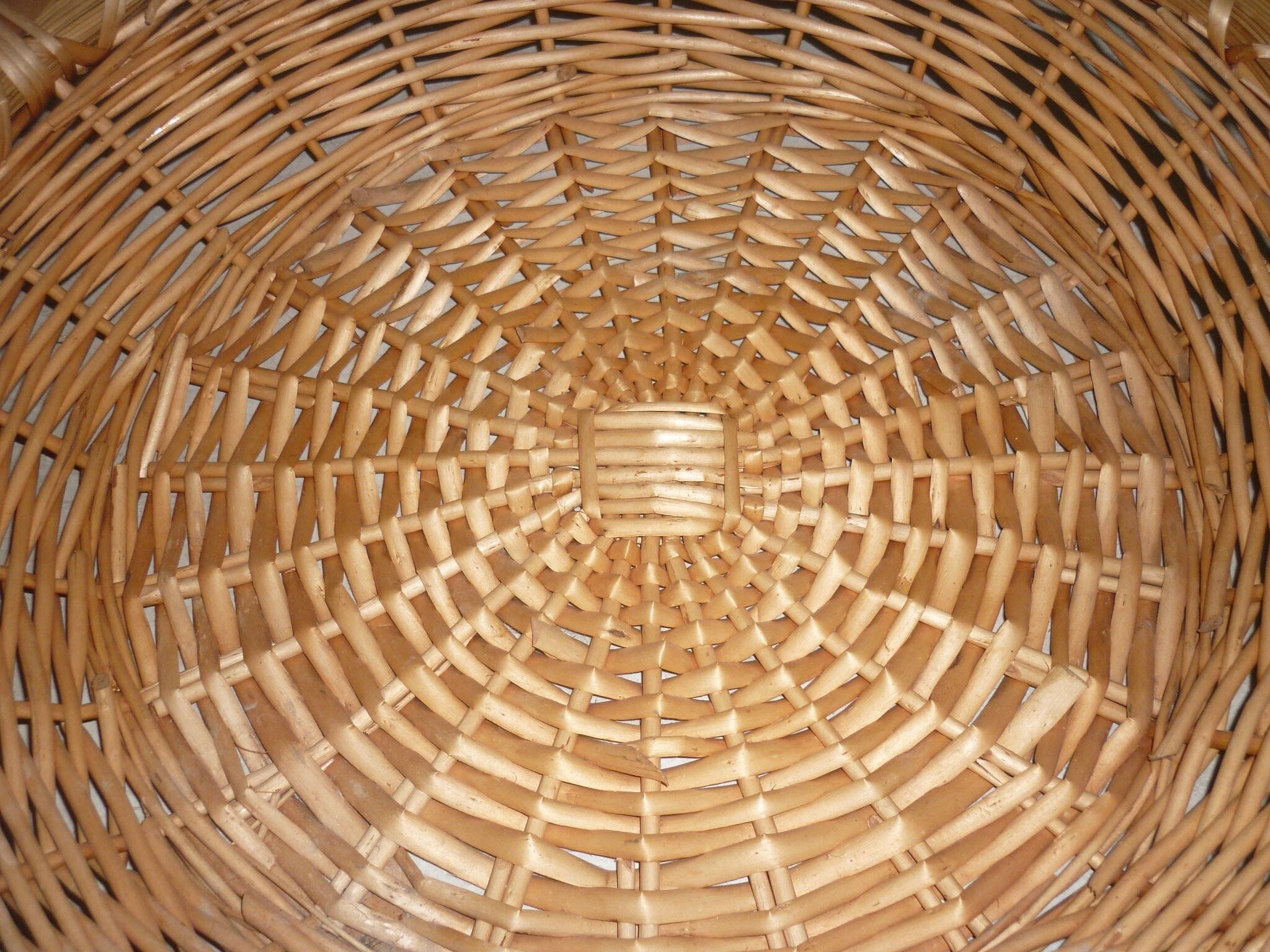 Large round basket with handles Ø 58 cm