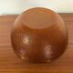 Textured amber glass salad bowl – 1970s