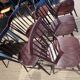 Set of 6 chairs in dark wood