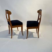 Biedermeier Chairs in Cherry Wood, Germany, 1830s, Set of 5