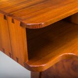 Bureau en teck moderne du milieu du siècle, années 1980