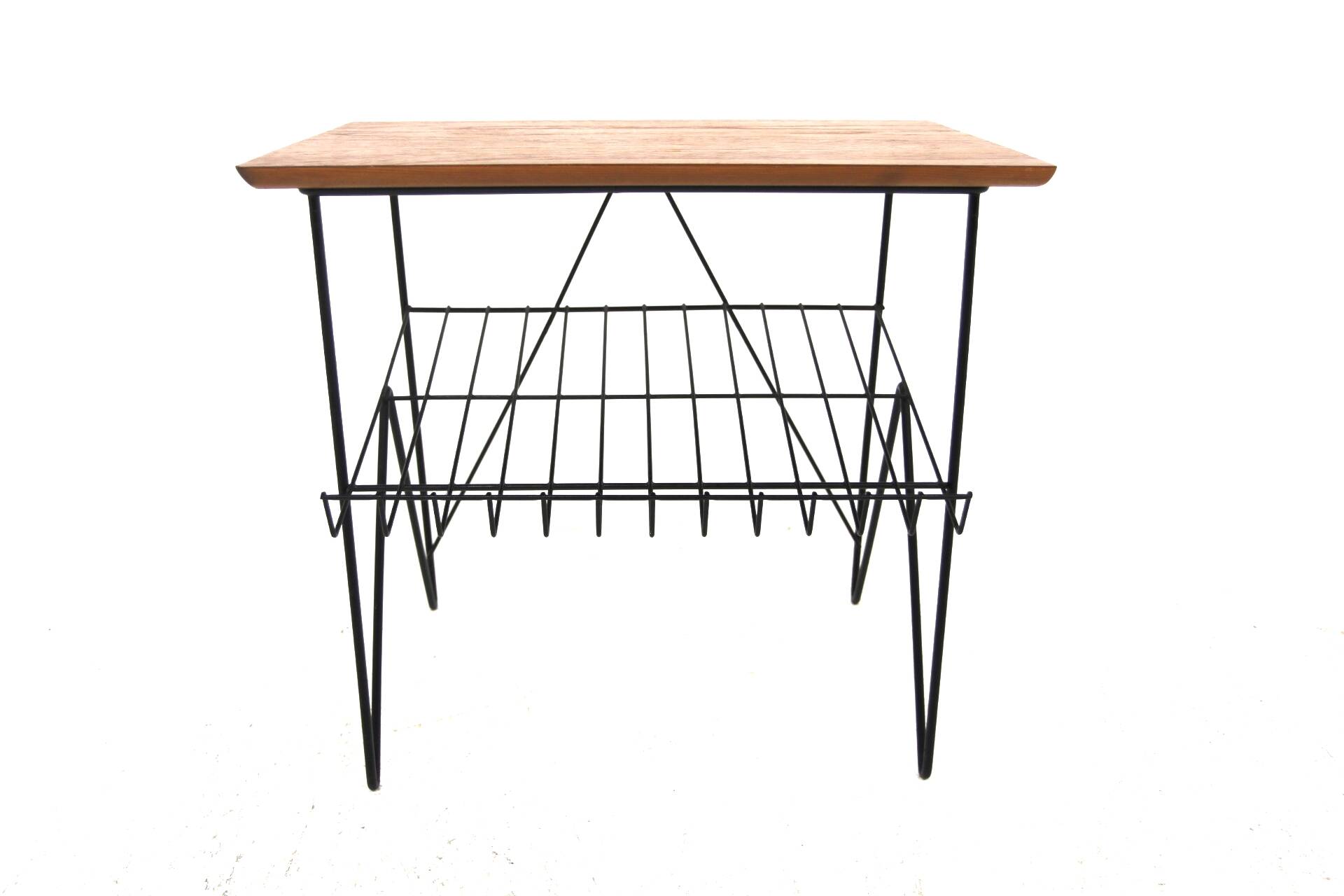 Scandinavian teak "stringbord" side table, Sweden, 1950