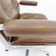 Martin Stoll brown leather office chair by Karl Dittert