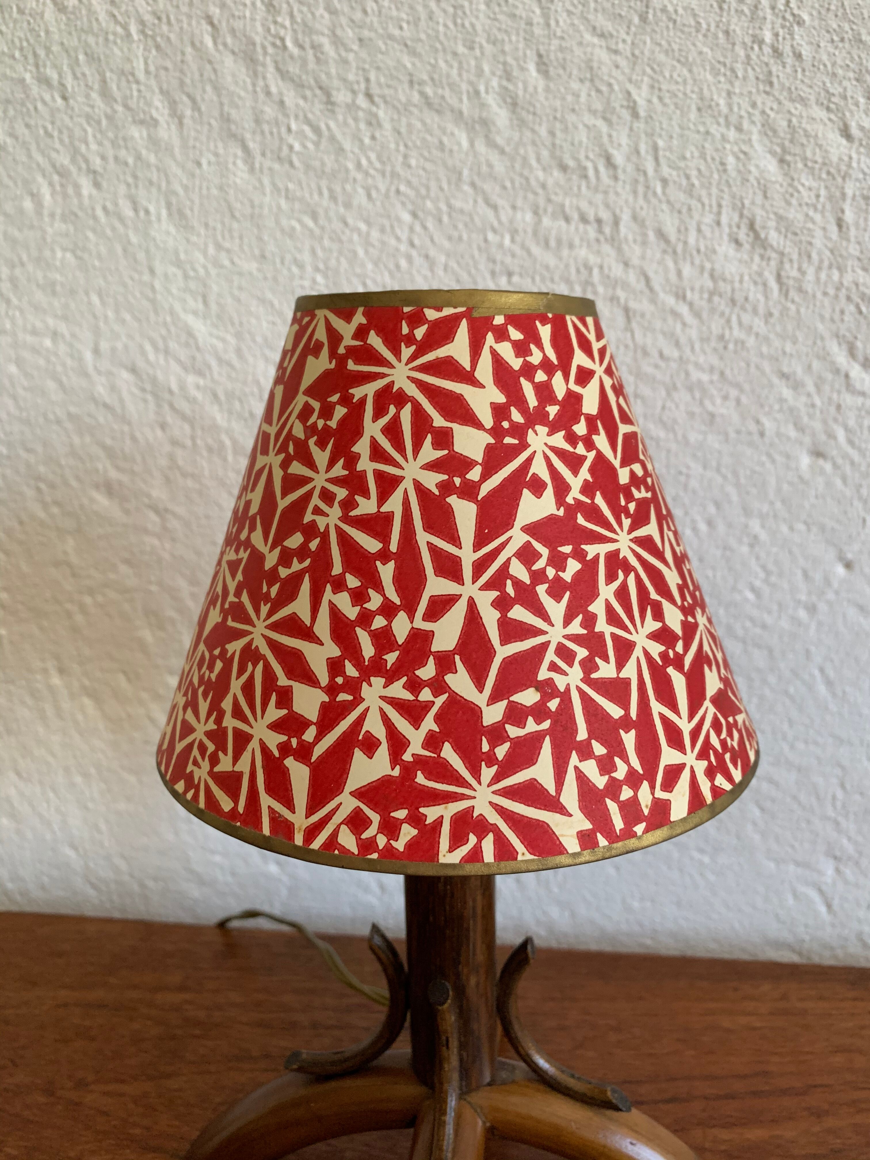Vintage wooden lamp 50/60s