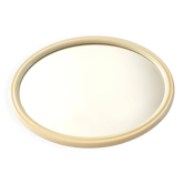 Miroir Tiger ovale 1980 écru