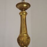 French Vintage Mid-Century Bronze 5-Light Traditional Style Chandelier