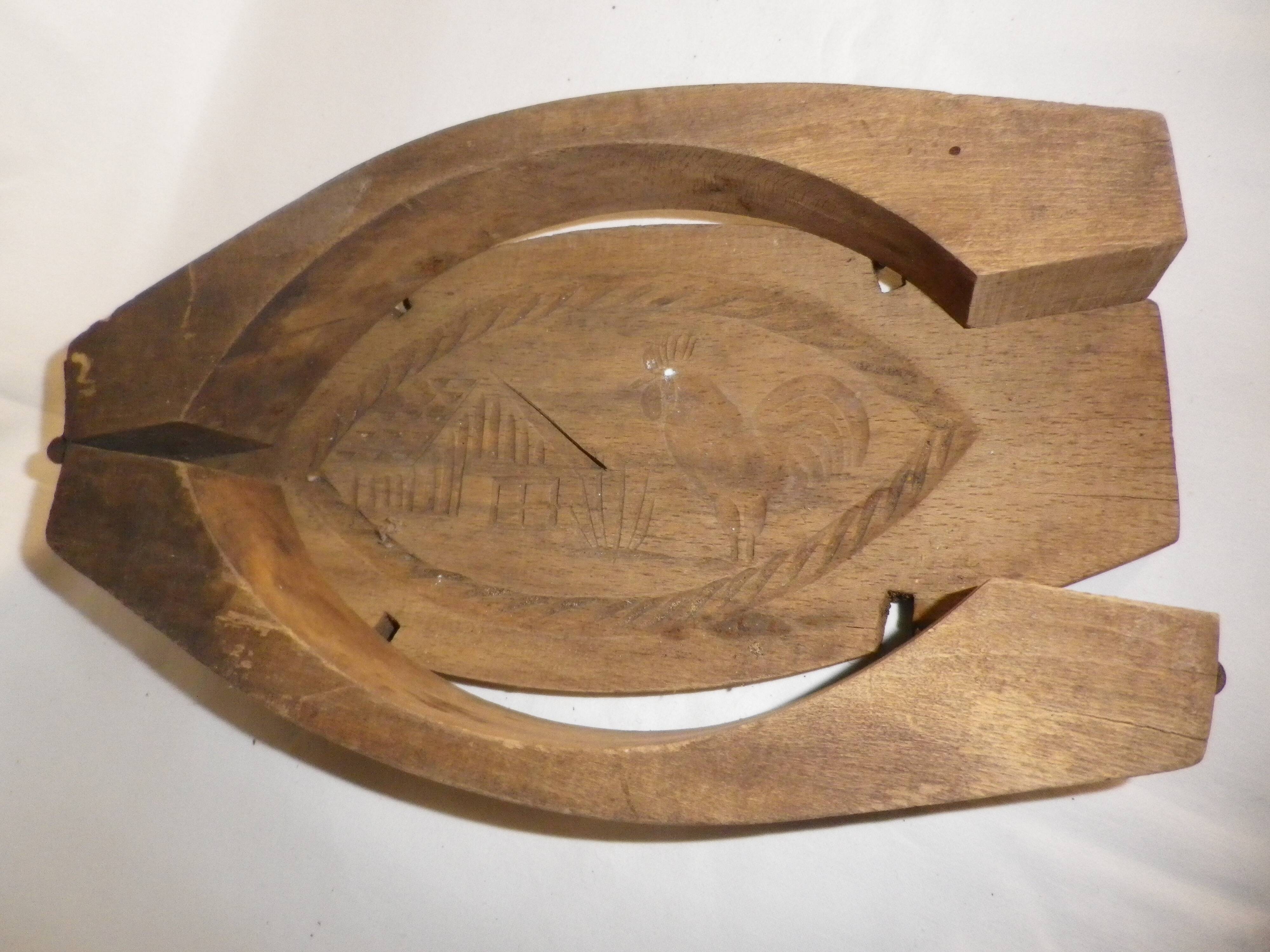 old wooden butter mold