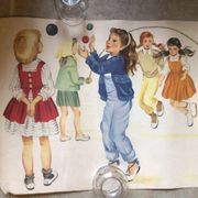 Vintage school girl poster