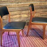 A pair of Scandinavian design armchairs