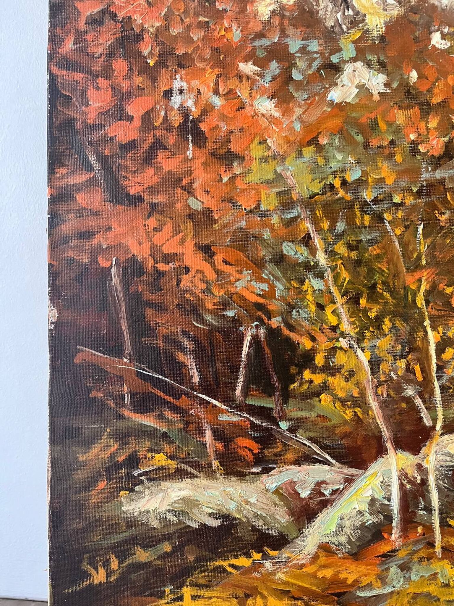 Forêt de Fontainebleau, signé R Vacher