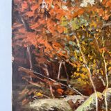 Forêt de Fontainebleau, signé R Vacher