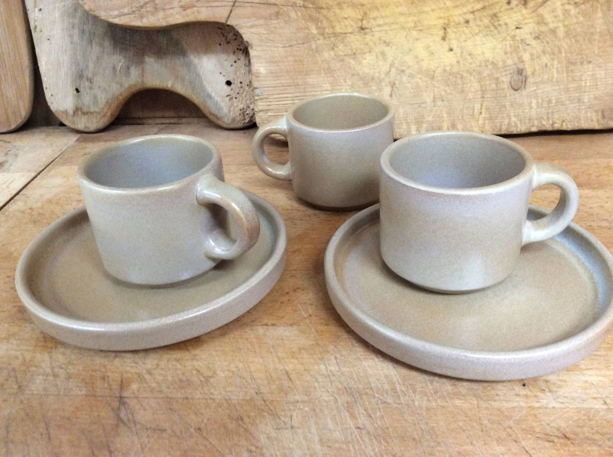Stoneware coffee cups