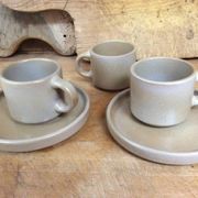Stoneware coffee cups