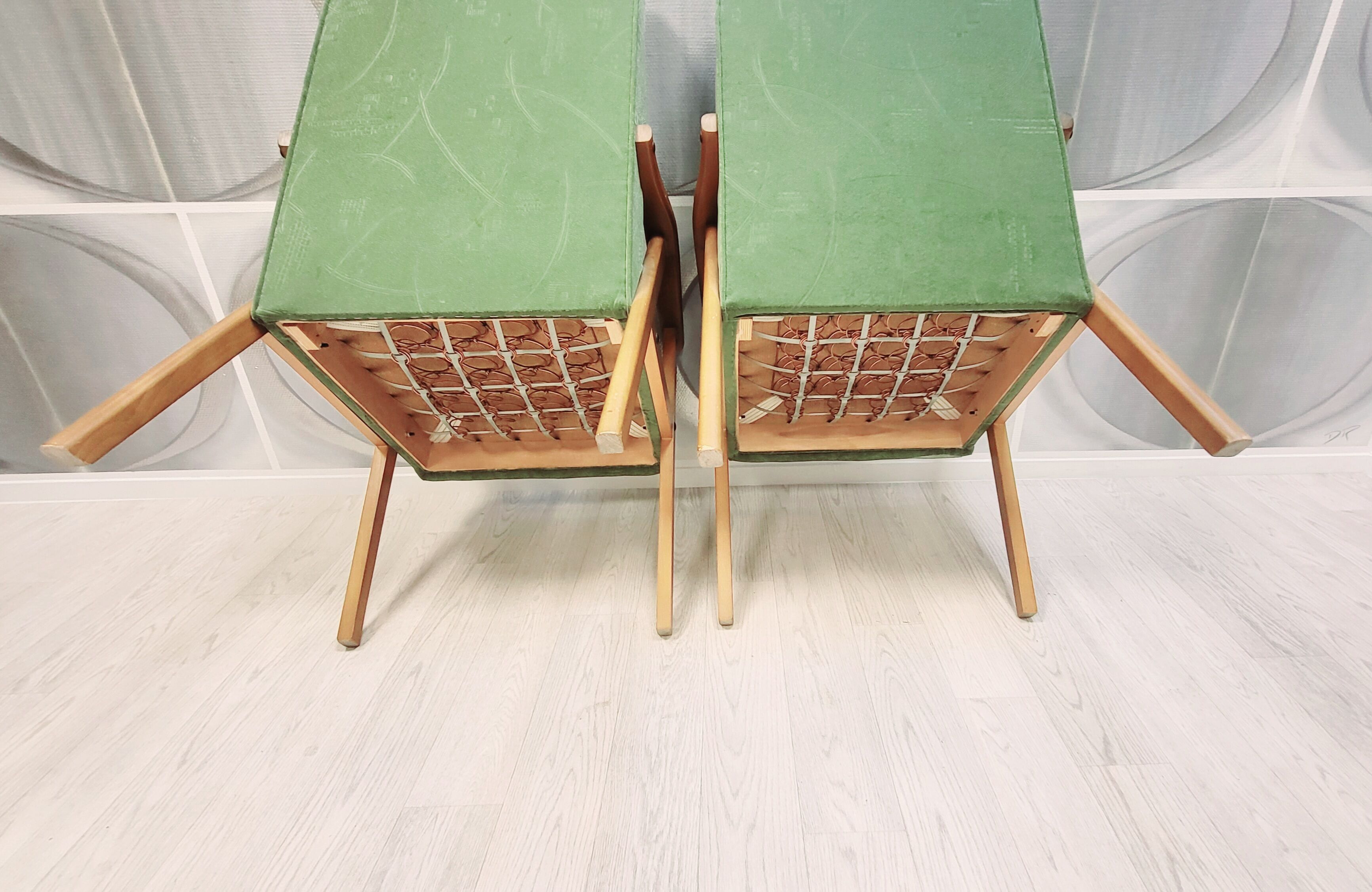 Two vintage armchairs