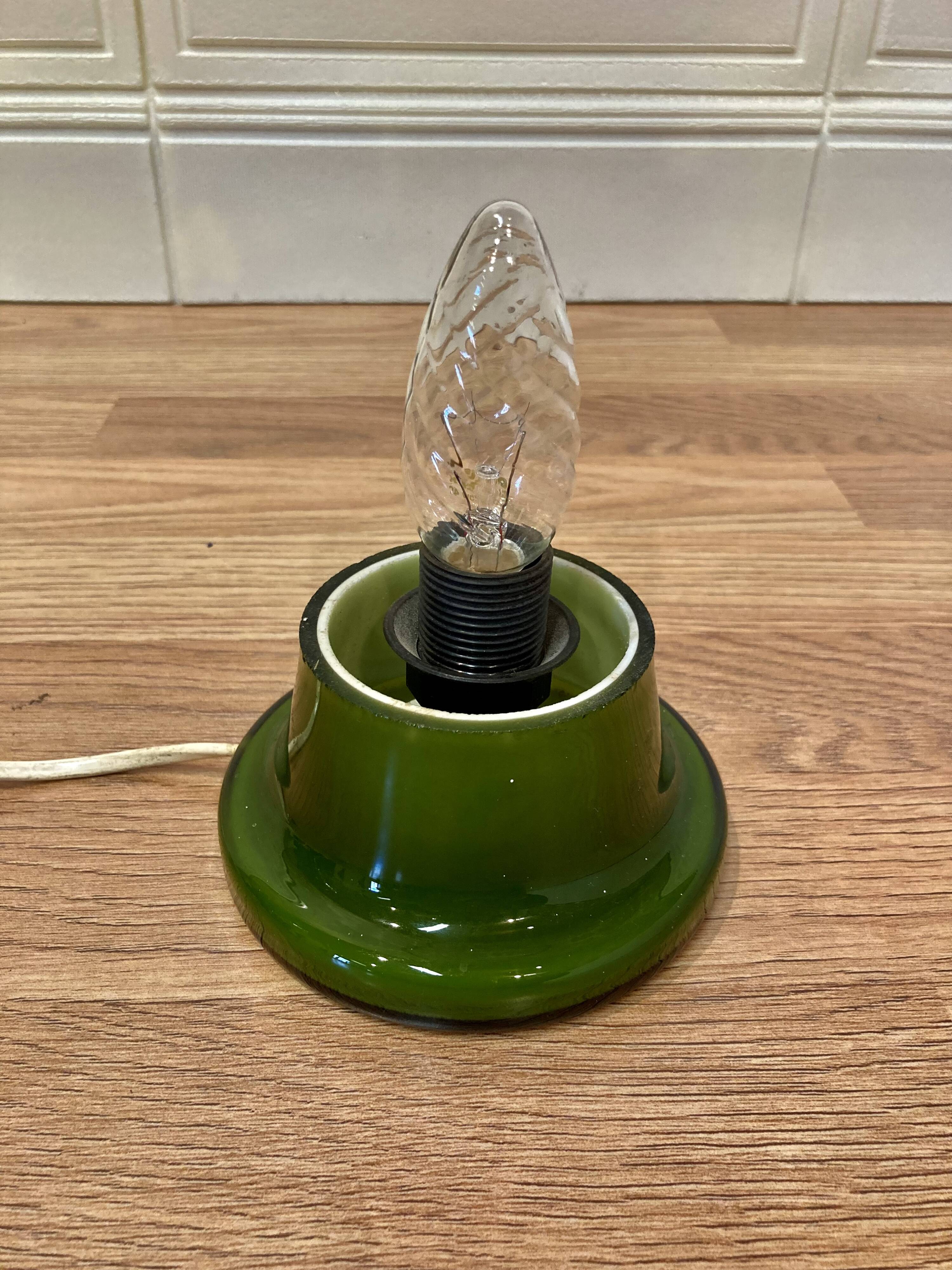 Opaline lamp "Scandinavian design 1950".