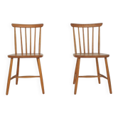 Set of two spindle back chairs, The Netherlands 1950's