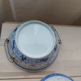 Vaisselle chinoise en porcelaine dite graine de riz  des années 50