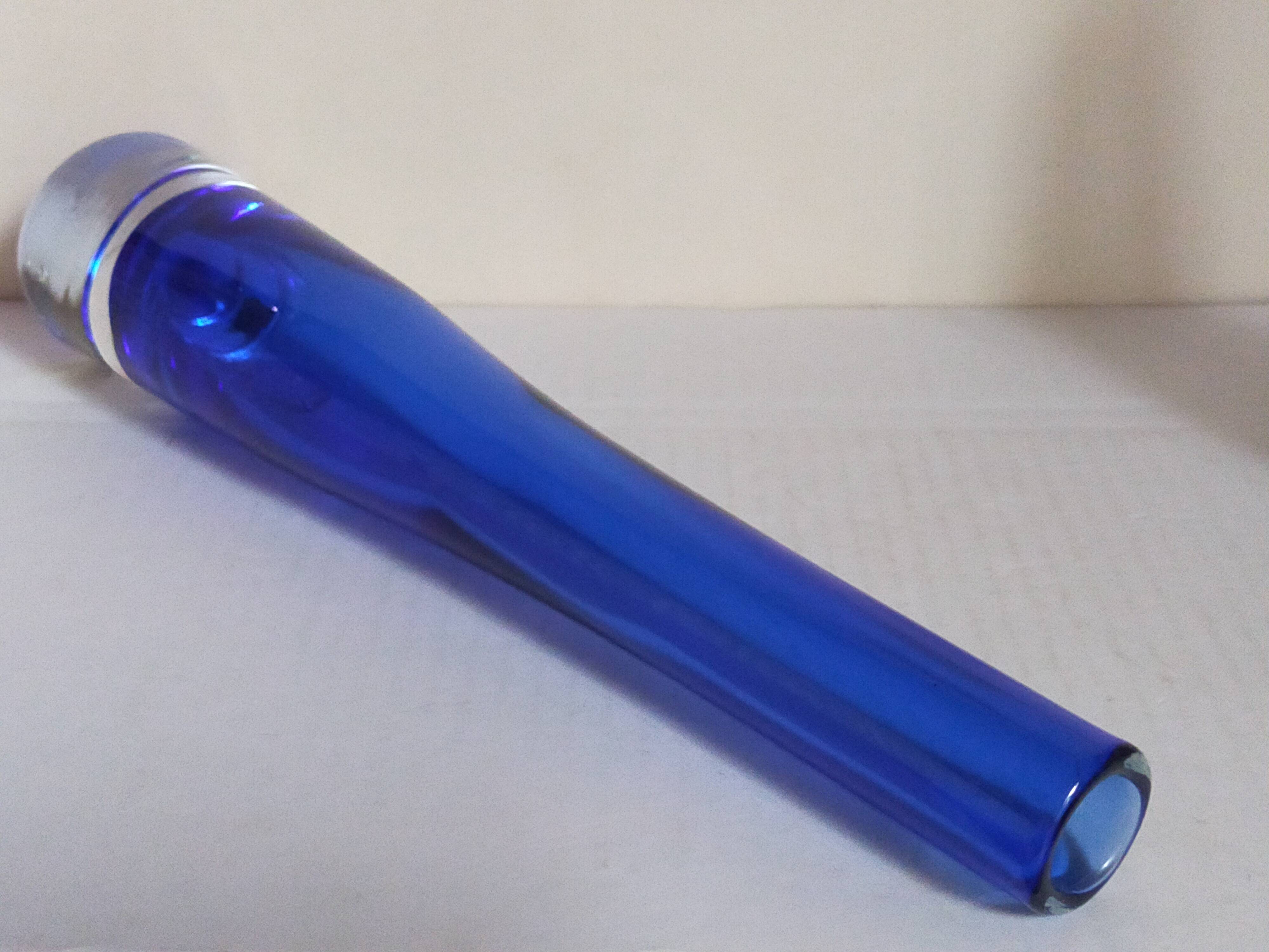 Duo of vintage glassblower soliflores