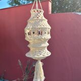 Vintage macramé suspension