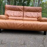 Scandinavian 2-seater canapé in genuine leather from De Sede, Switzerland, 150cm.