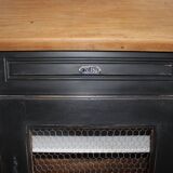 Antique oak jam jar
