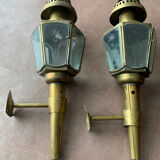 2 brass fiacre appliques