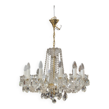 Czech cut crystal chandelier, 12 arms