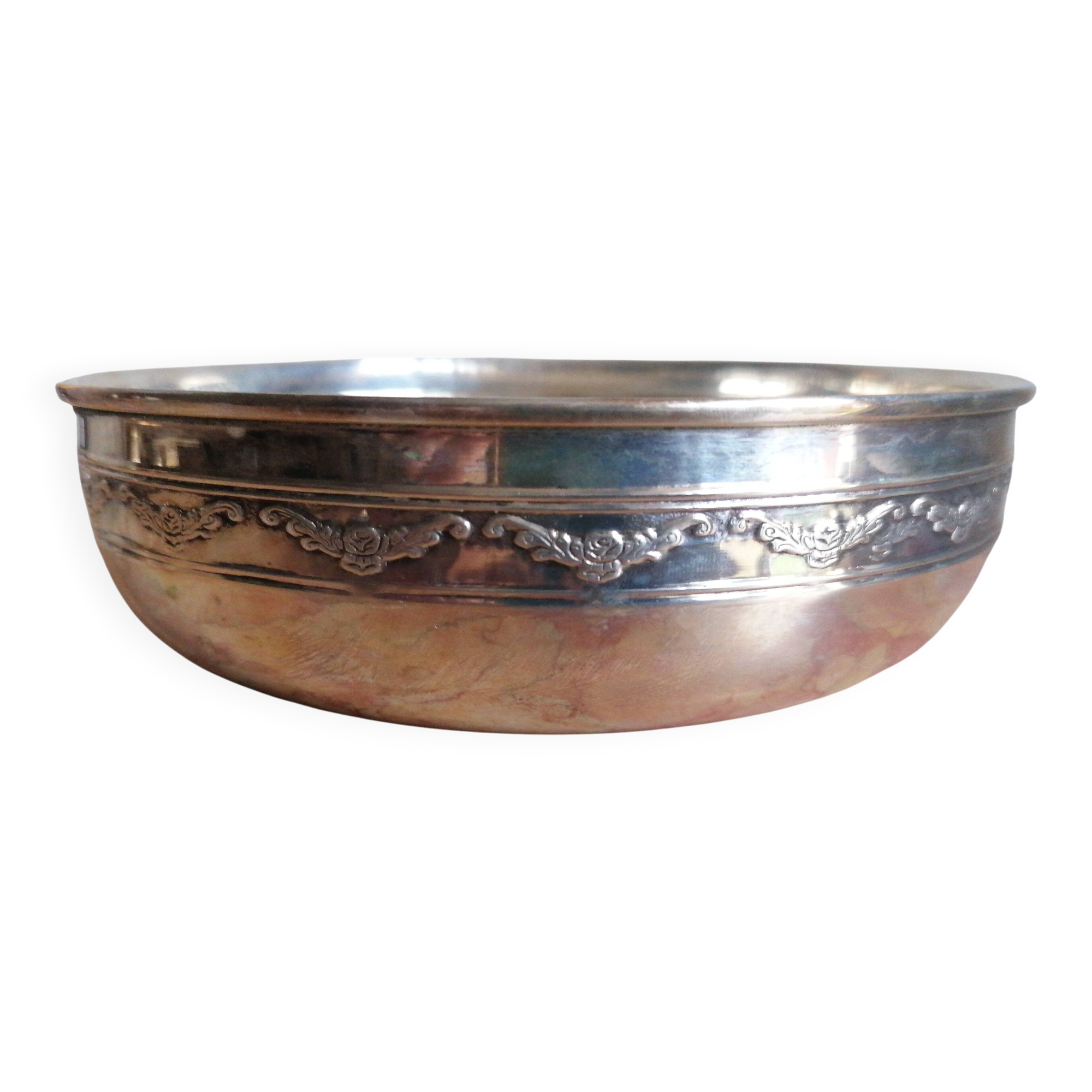 silver-plated bread basket